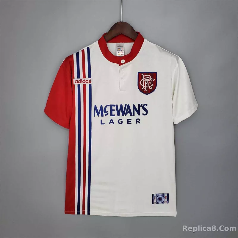 1996-97 Glasgow Rangers Away Soccer Retro Jersey