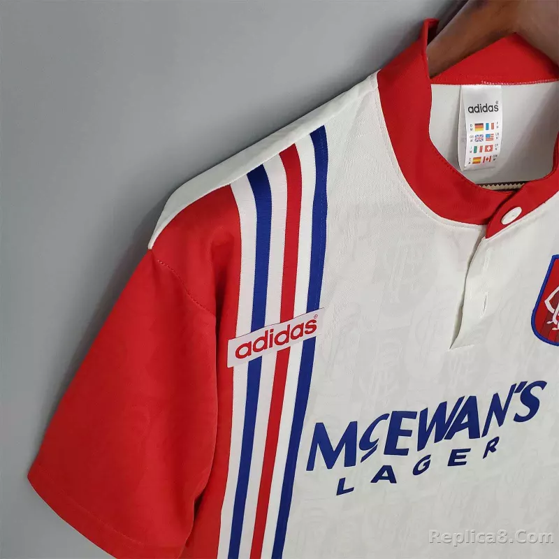 1996-97 Glasgow Rangers Away Soccer Retro Jersey - detail