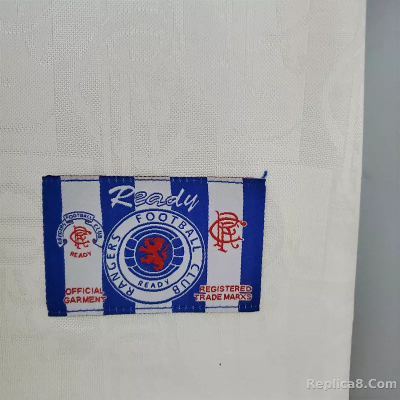 1996-97 Glasgow Rangers Away Soccer Retro Jersey - detail