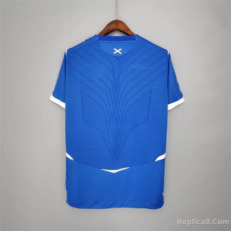 2008-09 Glasgow Rangers Home Soccer Retro Jersey - detail