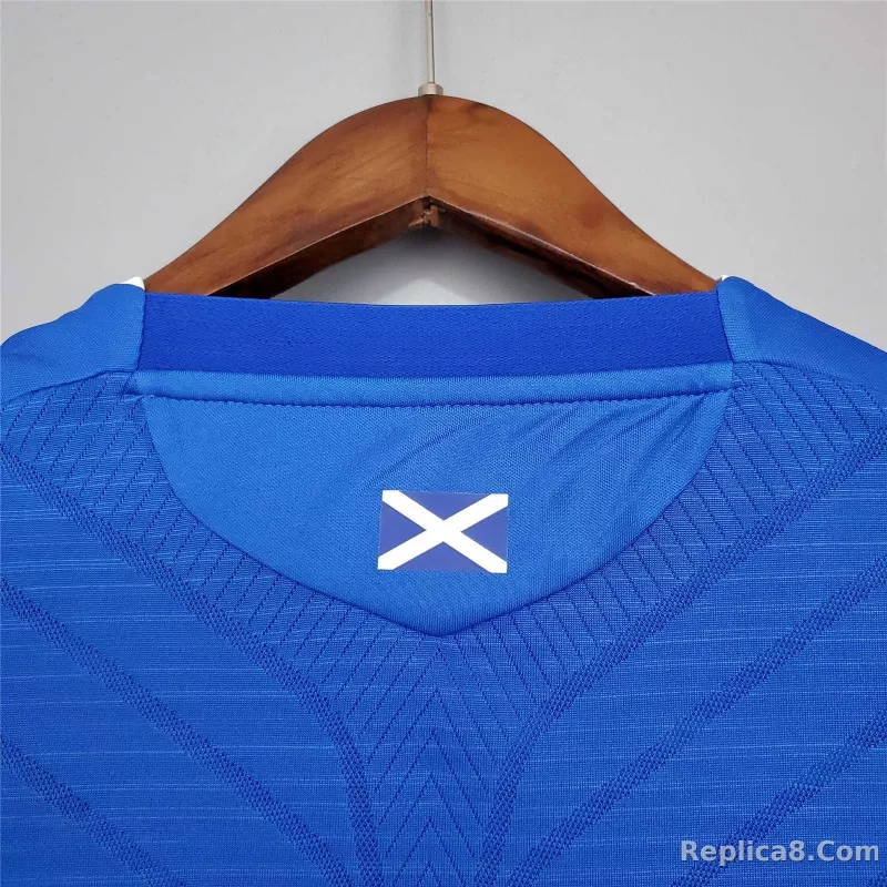 2008-09 Glasgow Rangers Home Soccer Retro Jersey - detail
