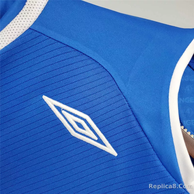 2008-09 Glasgow Rangers Home Soccer Retro Jersey - detail
