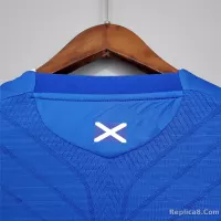 2008-09 Glasgow Rangers Home Soccer Retro Jersey - view 5