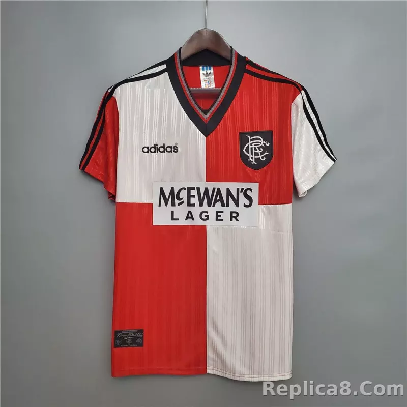 1995-96 Glasgow Rangers Away Soccer Retro Jersey