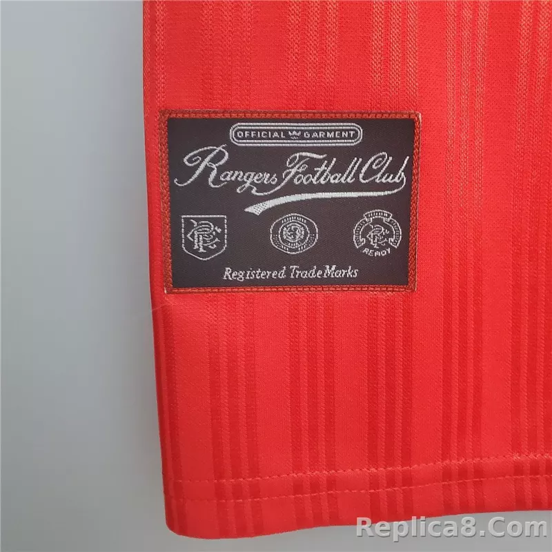 1995-96 Glasgow Rangers Away Soccer Retro Jersey - detail