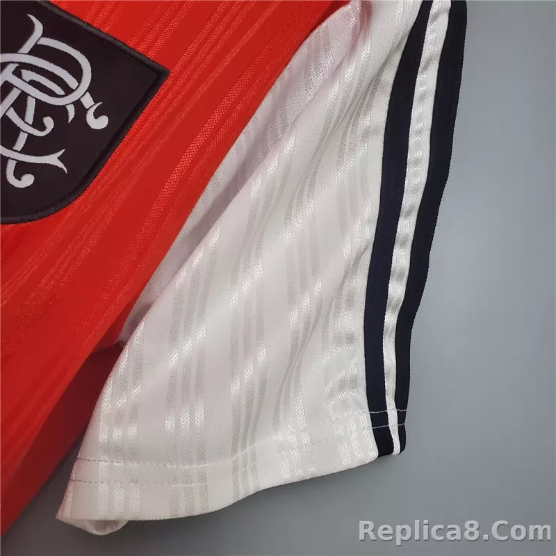 1995-96 Glasgow Rangers Away Soccer Retro Jersey - detail