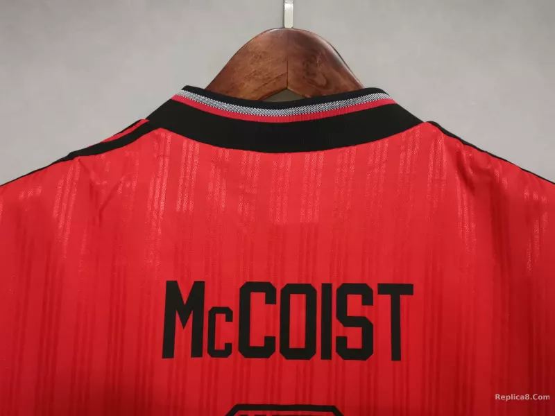 1995-96 Glasgow Rangers Away Soccer Retro Jersey - detail