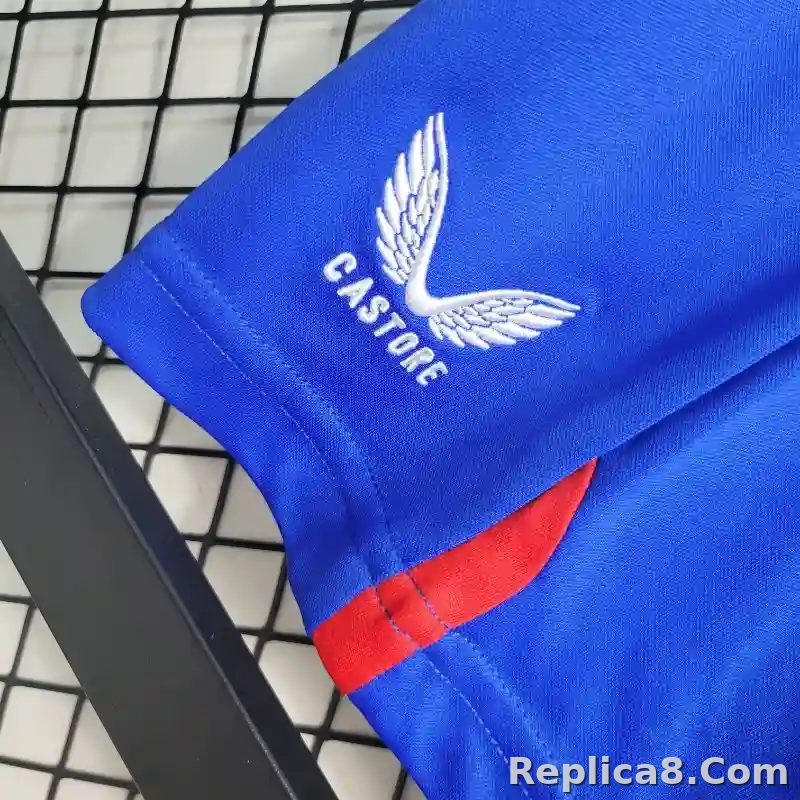 23-24 Glasgow Rangers Away Soccer Kids Kit Jersey+Shorts - detail