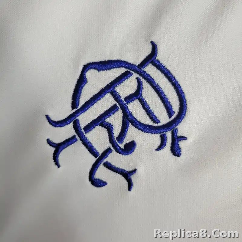 23-24 Glasgow Rangers Away Soccer Kids Kit Jersey+Shorts - detail