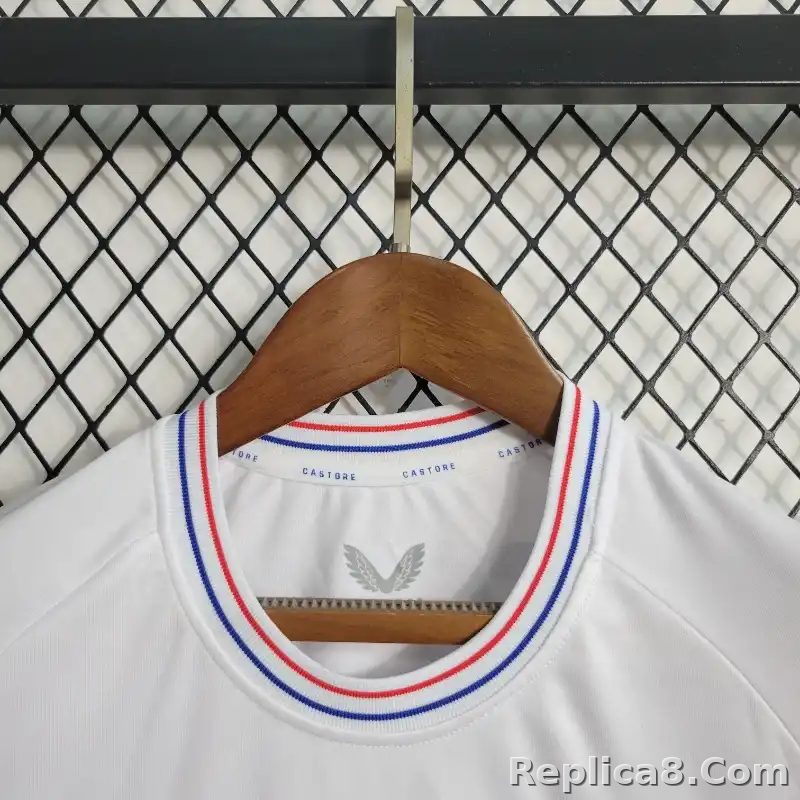 23-24 Glasgow Rangers Away Soccer Kids Kit Jersey+Shorts - detail