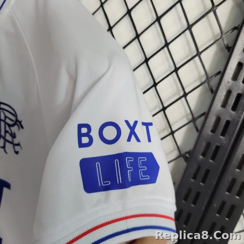 23-24 Glasgow Rangers Away Soccer Kids Kit Jersey+Shorts - detail