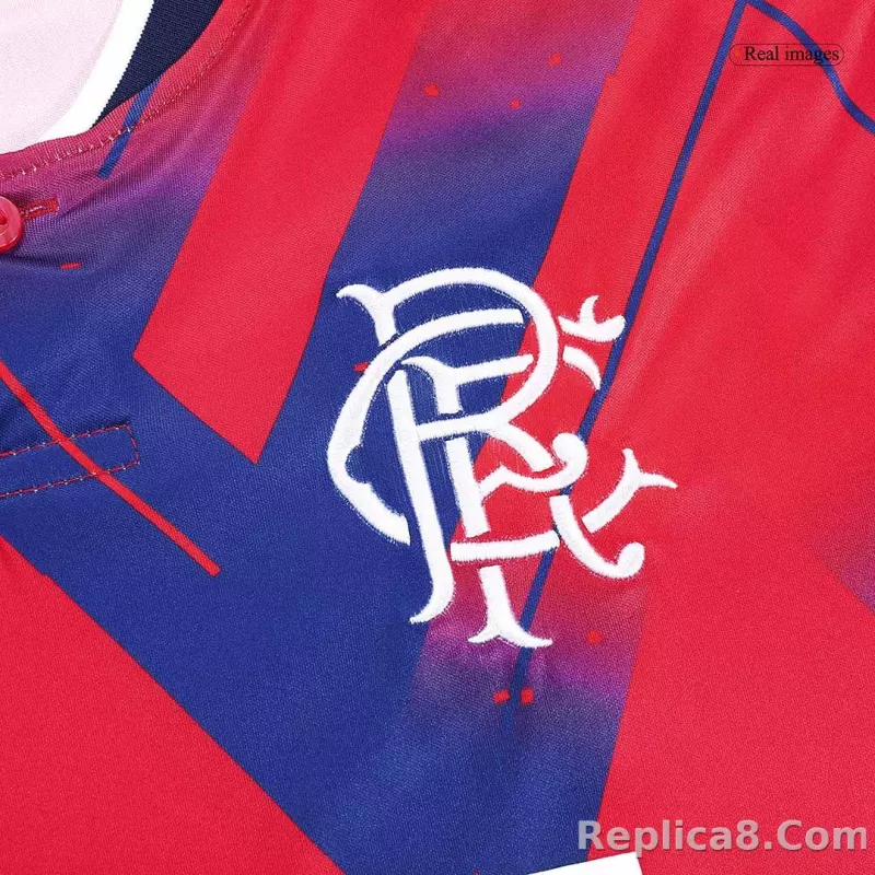 23-24 Glasgow Rangers Fourth Away Soccer Jersey Fan Version - detail