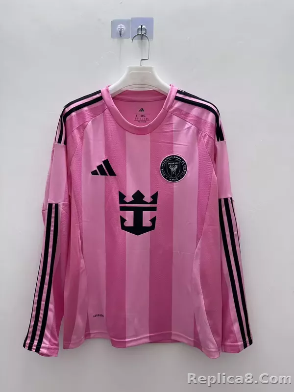 25-26 Inter Miami CF Pink  Soccer Jersey Long Sleeve