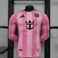 25-26 Inter Miami CF Pink  Soccer Jersey Player Version Long Sleeve - view 1