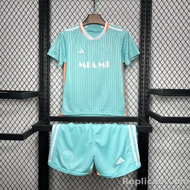 24-25 Inter Miami CF Third Away  Soccer Kids Kit Jersey+Shorts