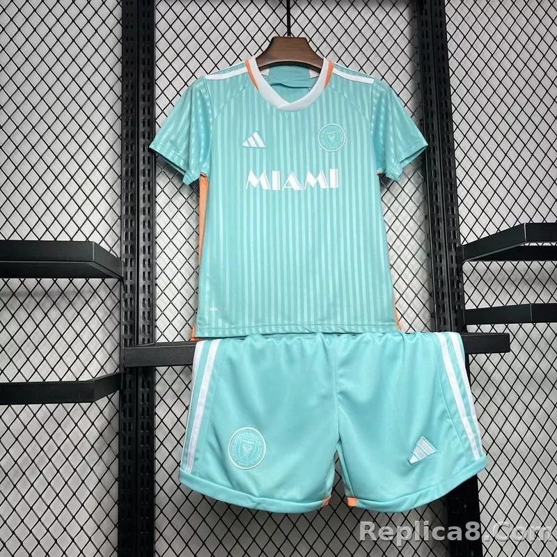 24-25 Inter Miami CF Third Away  Soccer Kids Kit Jersey+Shorts - detail