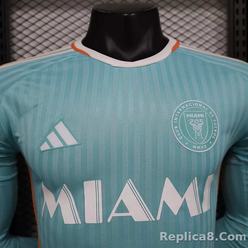 24-25 Inter Miami CF Third Away  Soccer Jersey Player Version Long Sleeve - detail