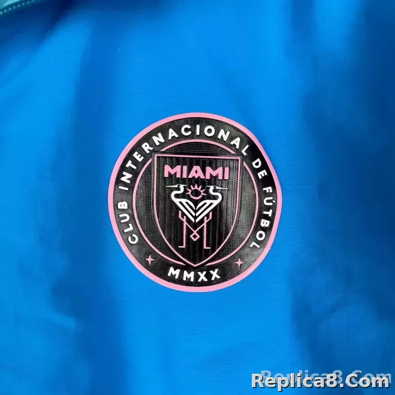 2023/2024 Inter Miami Reversible Windbreaker Blue Soccer Jersey 1:1 Thai Quality - detail