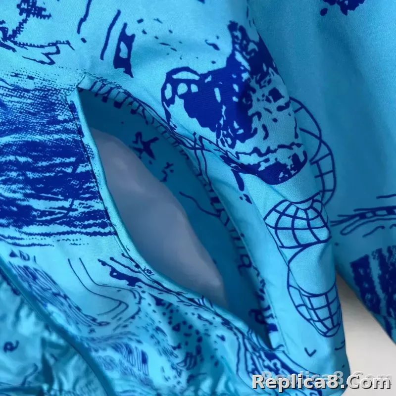 2023/2024 Inter Miami Reversible Windbreaker Blue Soccer Jersey 1:1 Thai Quality - detail