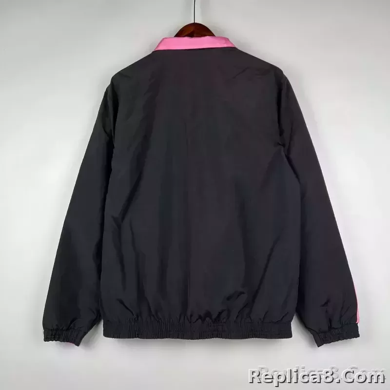 2023/2024 Inter Miami Reversible Windbreaker（black-pink）Soccer Jersey 1:1 Thai Quality - detail