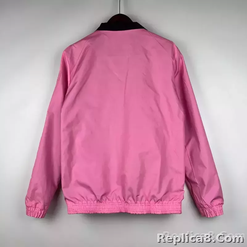 2023/2024 Inter Miami Reversible Windbreaker（black-pink）Soccer Jersey 1:1 Thai Quality - detail
