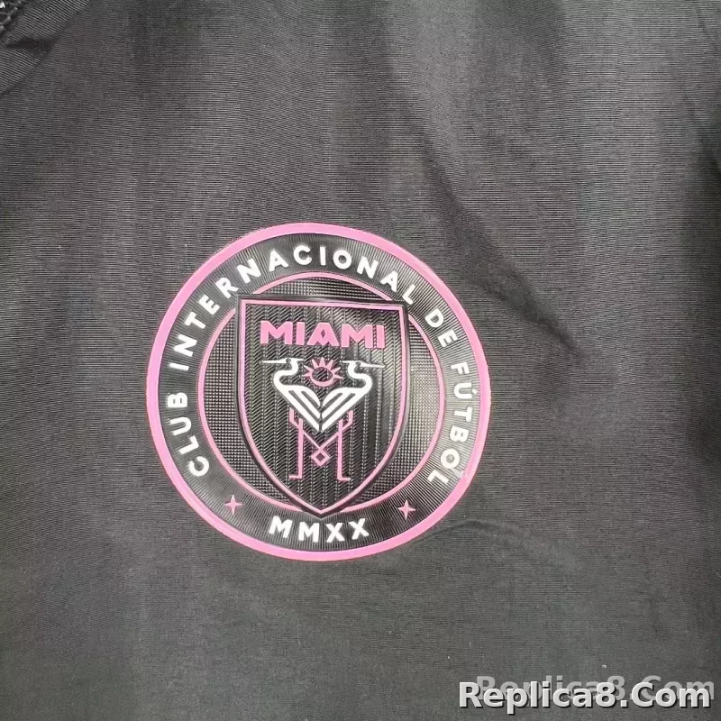 2023/2024 Inter Miami Reversible Windbreaker（black-pink）Soccer Jersey 1:1 Thai Quality - detail