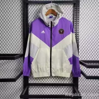 2023 Inter Miami Windbreaker Purple Soccer Jersey 1:1 Thai Quality - view 1