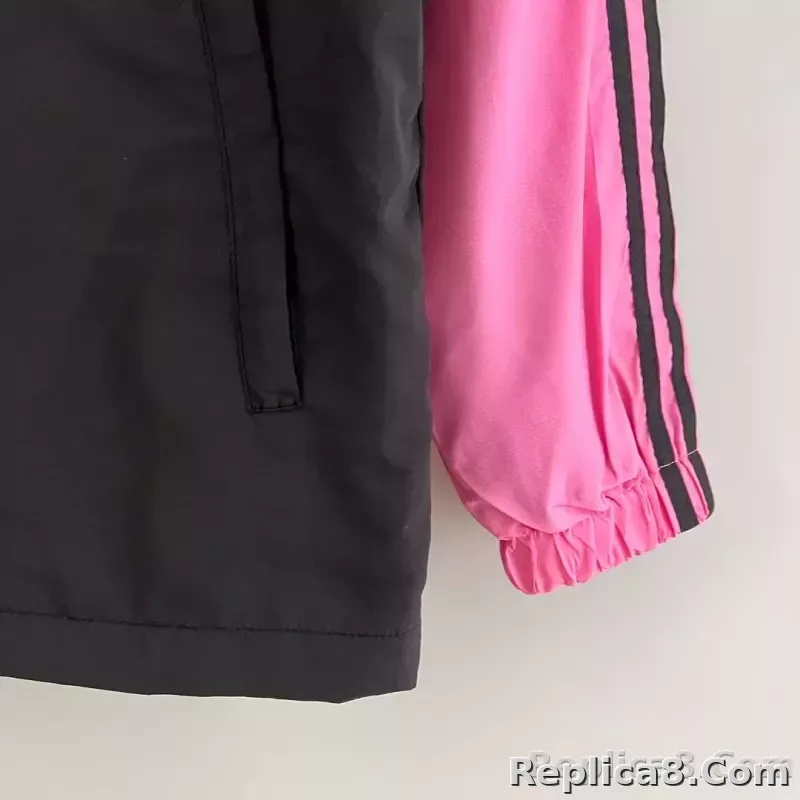 2023 Inter Miami Windbreaker （pink-black） Soccer Jersey 1:1 Thai Quality - detail