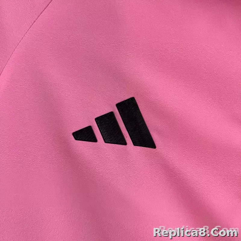 2023 Inter Miami Windbreaker （pink-black） Soccer Jersey 1:1 Thai Quality - detail