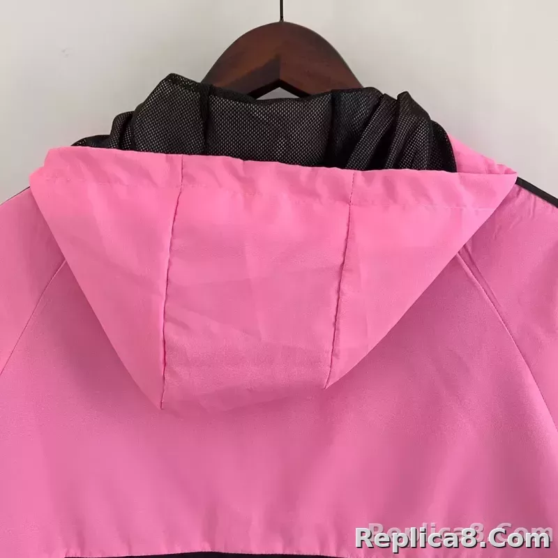 2023 Inter Miami Windbreaker （pink-black） Soccer Jersey 1:1 Thai Quality - detail