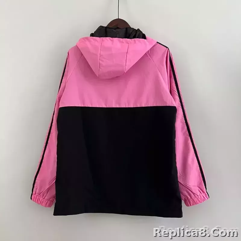 2023 Inter Miami Windbreaker （pink-black） Soccer Jersey 1:1 Thai Quality - detail