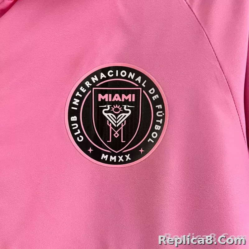 2023 Inter Miami Windbreaker （pink-black） Soccer Jersey 1:1 Thai Quality - detail