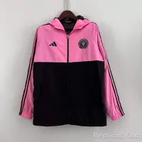 2023 Inter Miami Windbreaker （pink-black） Soccer Jersey 1:1 Thai Quality - view 1