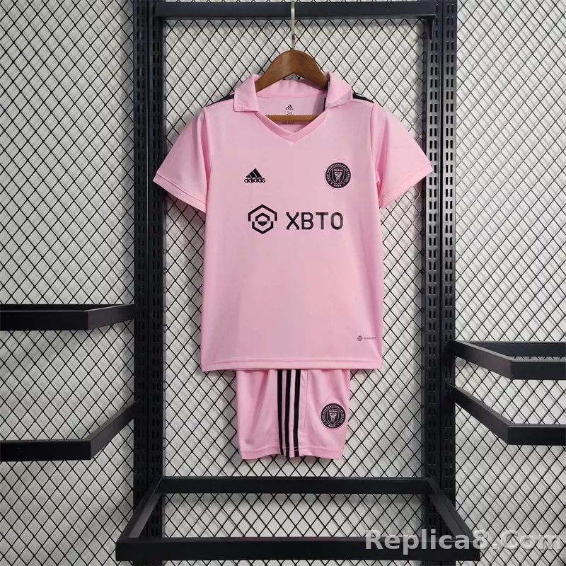 22-23 Inter Miami CF Home Kids Kit Shirt+Short Soccer Jersey