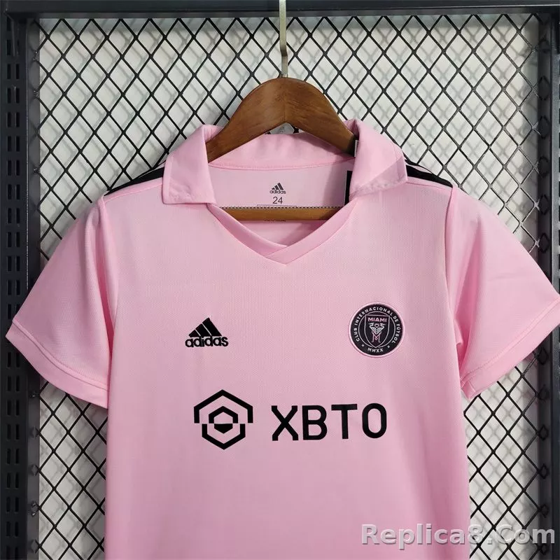 22-23 Inter Miami CF Home Kids Kit Shirt+Short Soccer Jersey - detail