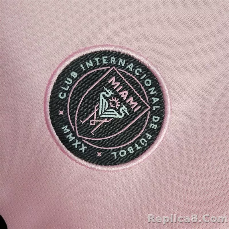 22-23 Inter Miami CF Home Kids Kit Shirt+Short Soccer Jersey - detail