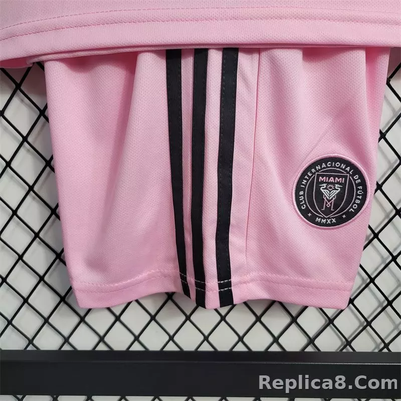 22-23 Inter Miami CF Home Kids Kit Shirt+Short Soccer Jersey - detail