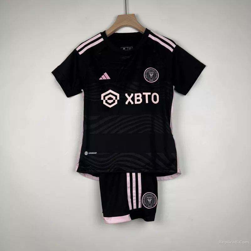 22-23 Inter Miami CF Away Kids Kit Shirt+Short Soccer Jersey