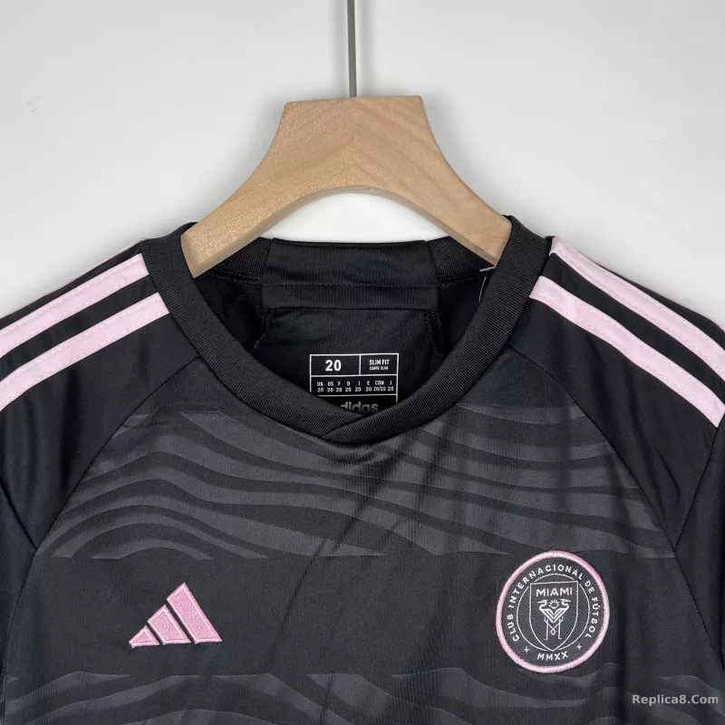 22-23 Inter Miami CF Away Kids Kit Shirt+Short Soccer Jersey - detail