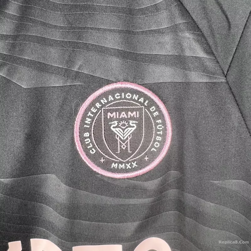 22-23 Inter Miami CF Away Kids Kit Shirt+Short Soccer Jersey - detail
