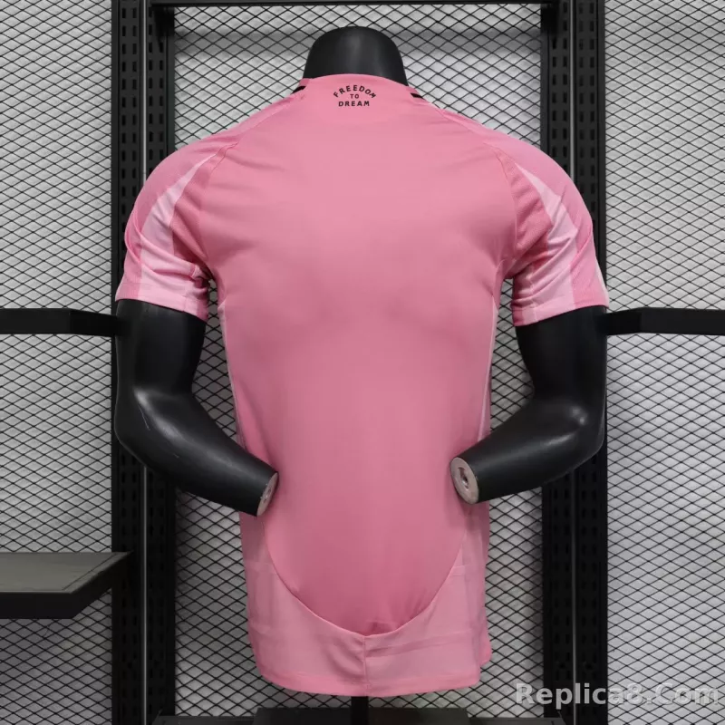 25-26 Inter Miami CF Pink  Soccer Jersey Player Version - detail