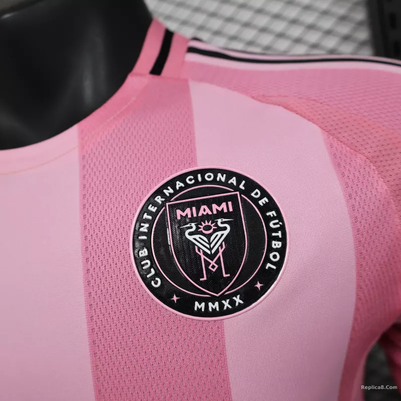25-26 Inter Miami CF Pink  Soccer Jersey Player Version - detail