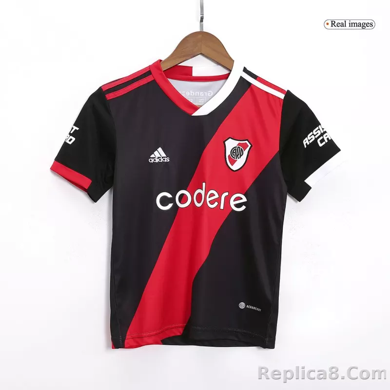 23-24 River Plate  Third Away Kids Kit Jersey+Shorts - detail