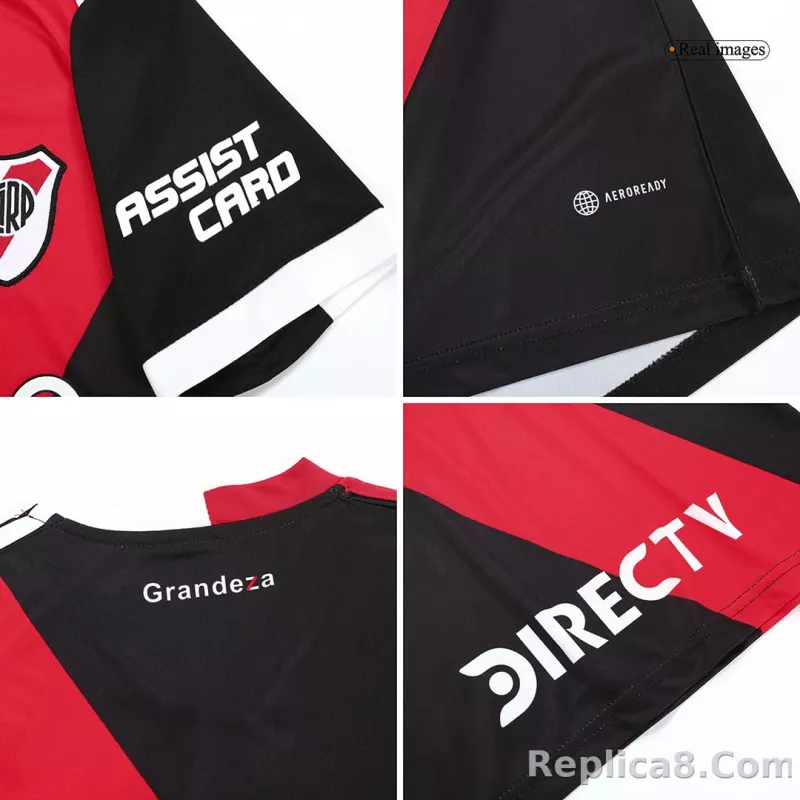 23-24 River Plate  Third Away Kids Kit Jersey+Shorts - detail
