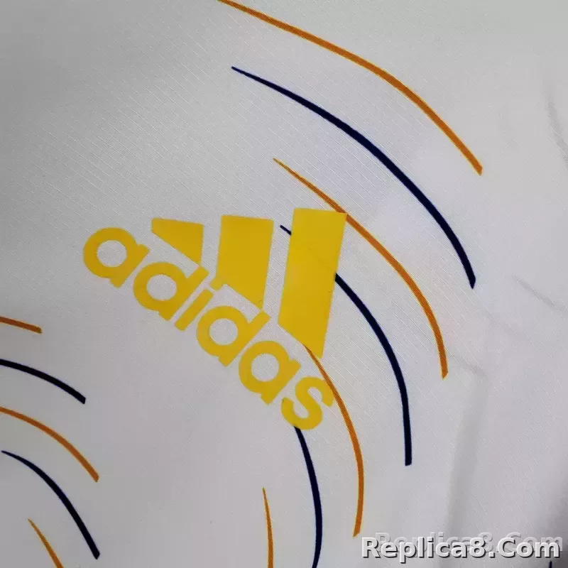 2021/2022 Real Madrid Jersey Windbreaker White(Blue Edge) - detail