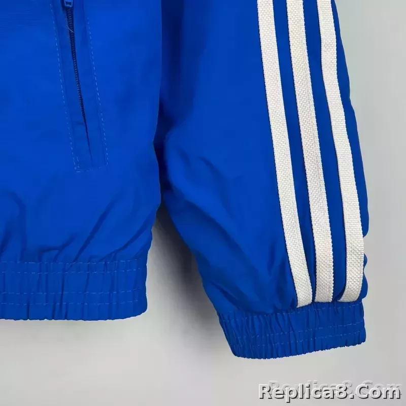 2023/2024 Lyon Reversible Windbreaker（Blue-white）Soccer Jersey 1:1 Thai Quality - detail