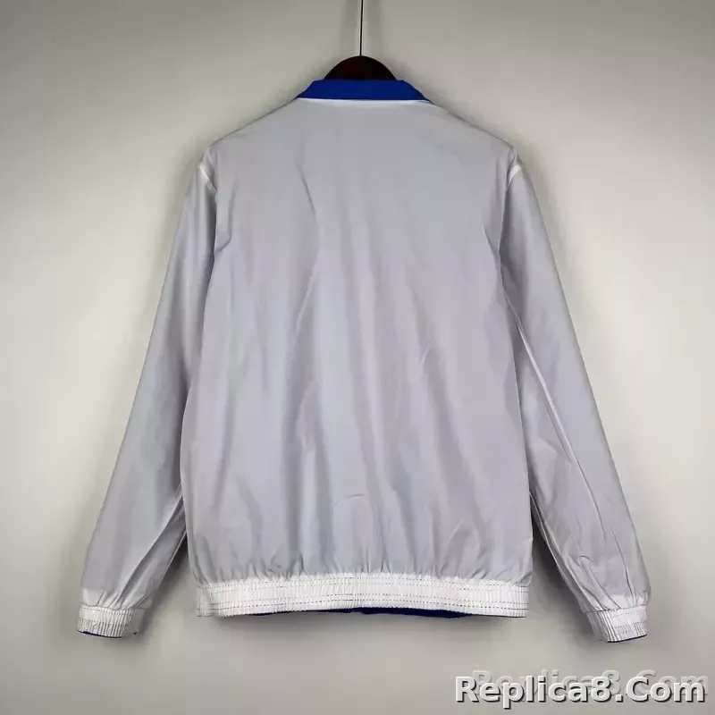 2023/2024 Lyon Reversible Windbreaker（Blue-white）Soccer Jersey 1:1 Thai Quality - detail