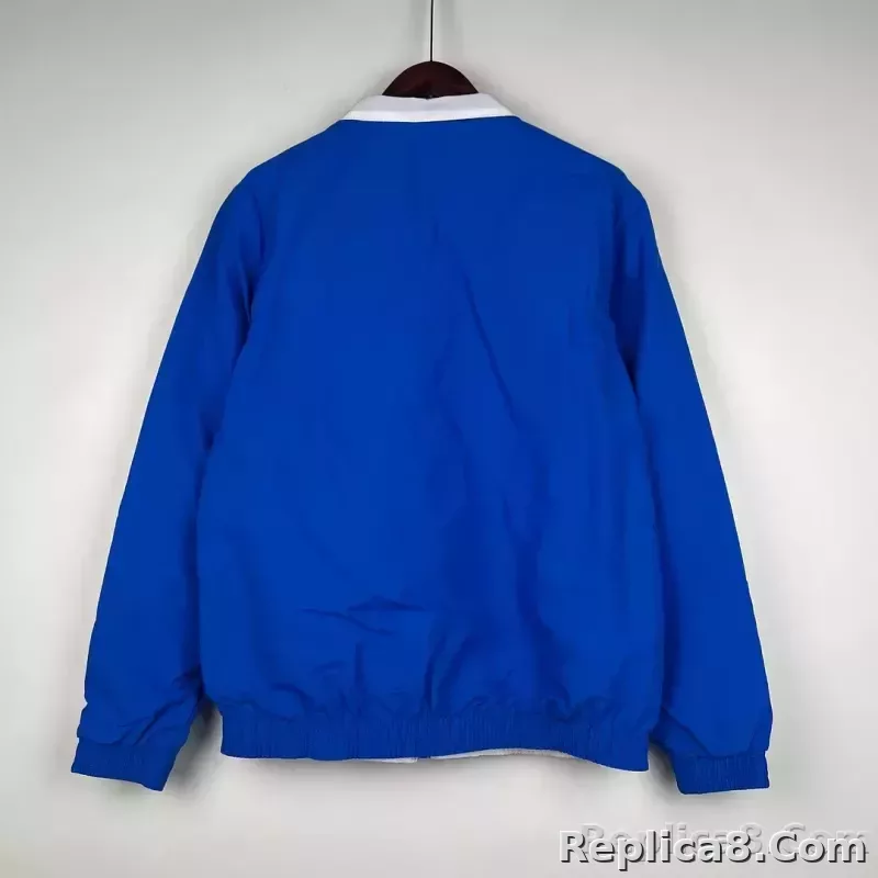 2023/2024 Lyon Reversible Windbreaker（Blue-white）Soccer Jersey 1:1 Thai Quality - detail
