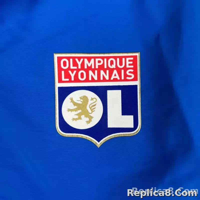 2023/2024 Lyon Reversible Windbreaker（Blue-white）Soccer Jersey 1:1 Thai Quality - detail