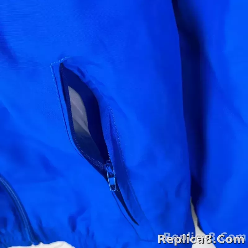 2023/2024 Lyon Reversible Windbreaker（Blue-white）Soccer Jersey 1:1 Thai Quality - detail